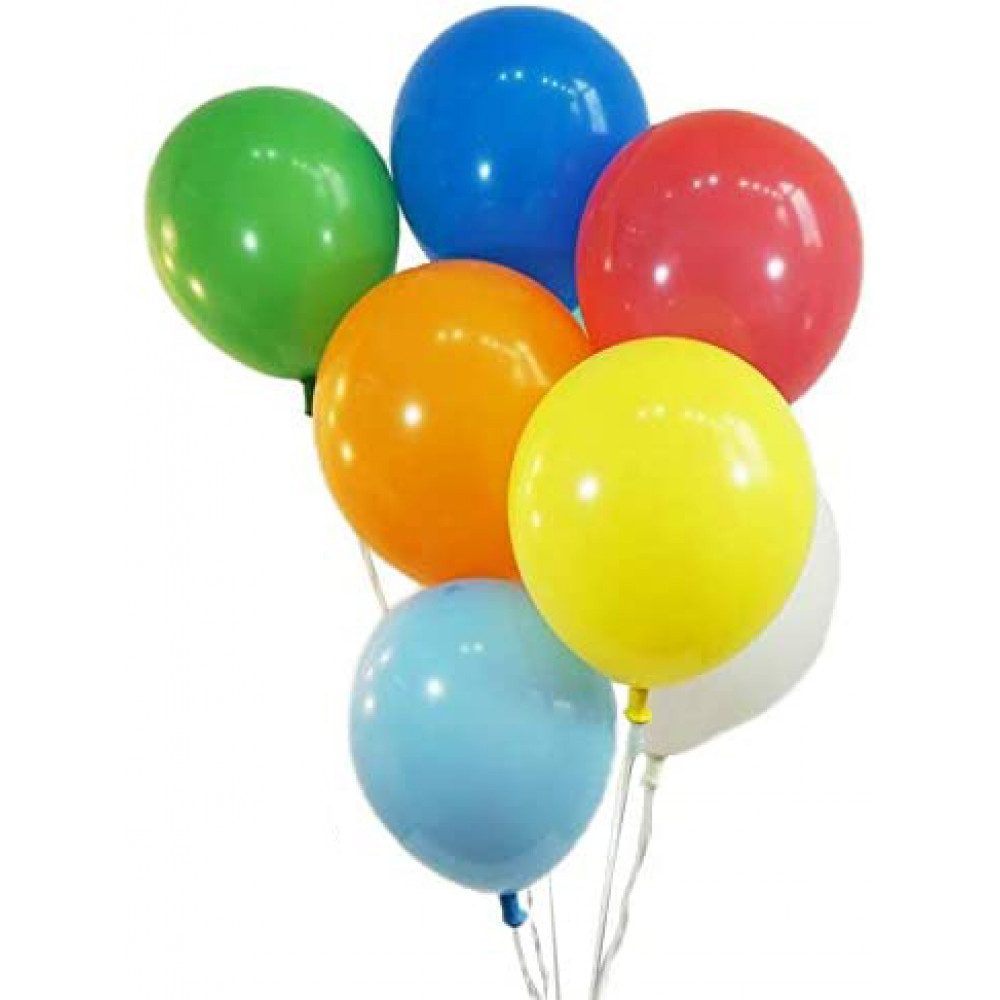 Փուչիկ 10հ-ոց փաթեթավորմամբ, միագույն, 9 գույնով