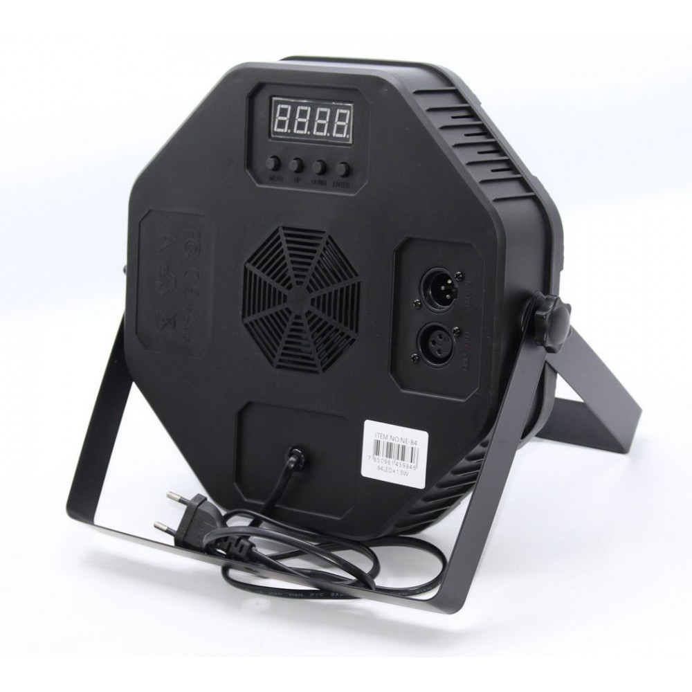 Բեմային առաստաղային լույս 84LED*1.5W լամպերով, գերամուր պլաստիկ + DMX