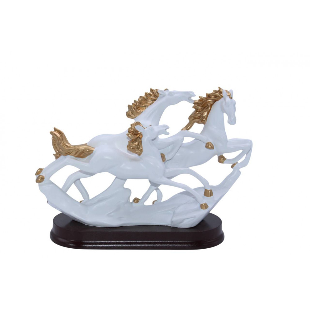 Հուշանվեր արձանիկ ձի 20սմ-ոց երեք գույնային երանգով 20*7*14սմ