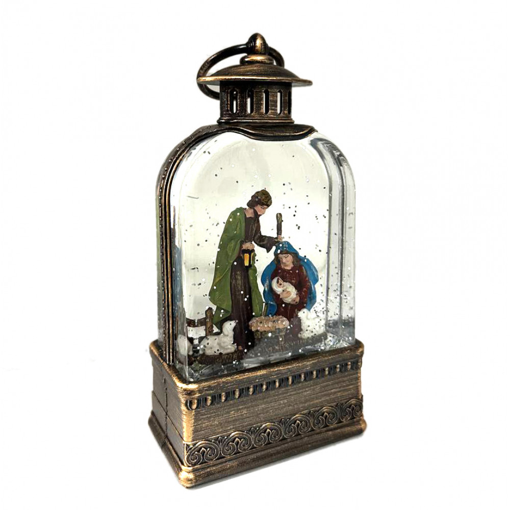 Ամանորյա հուշանվեր Սուրբ ծննդյան էլ-սնուցմամբ USB + երաժշտությոն