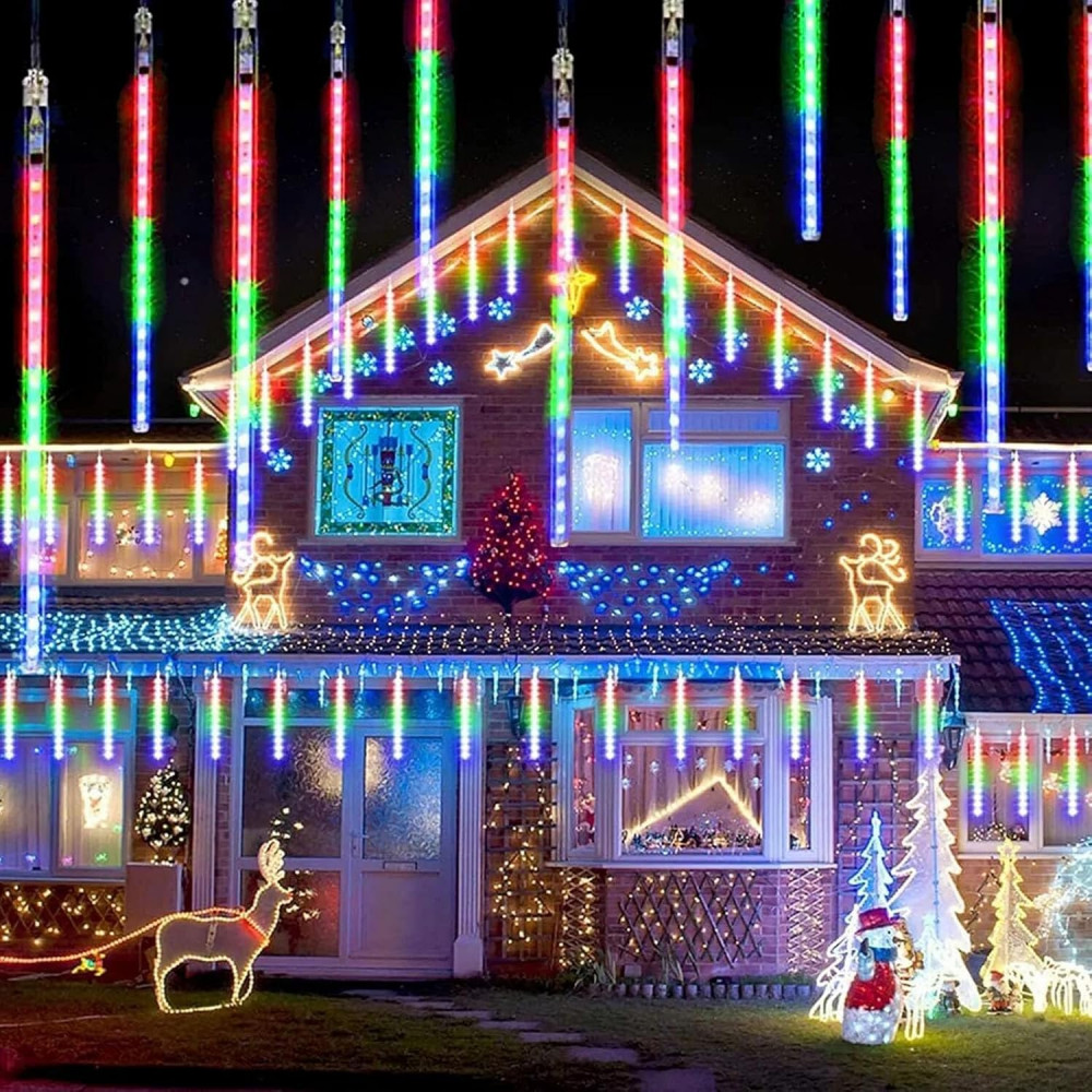 Լույս ամանորյա 50սմ-ոց 8հ-ոց կոլբա 240սմ երկարության 40-լույսային LED լամպ, գունավոր երանգ