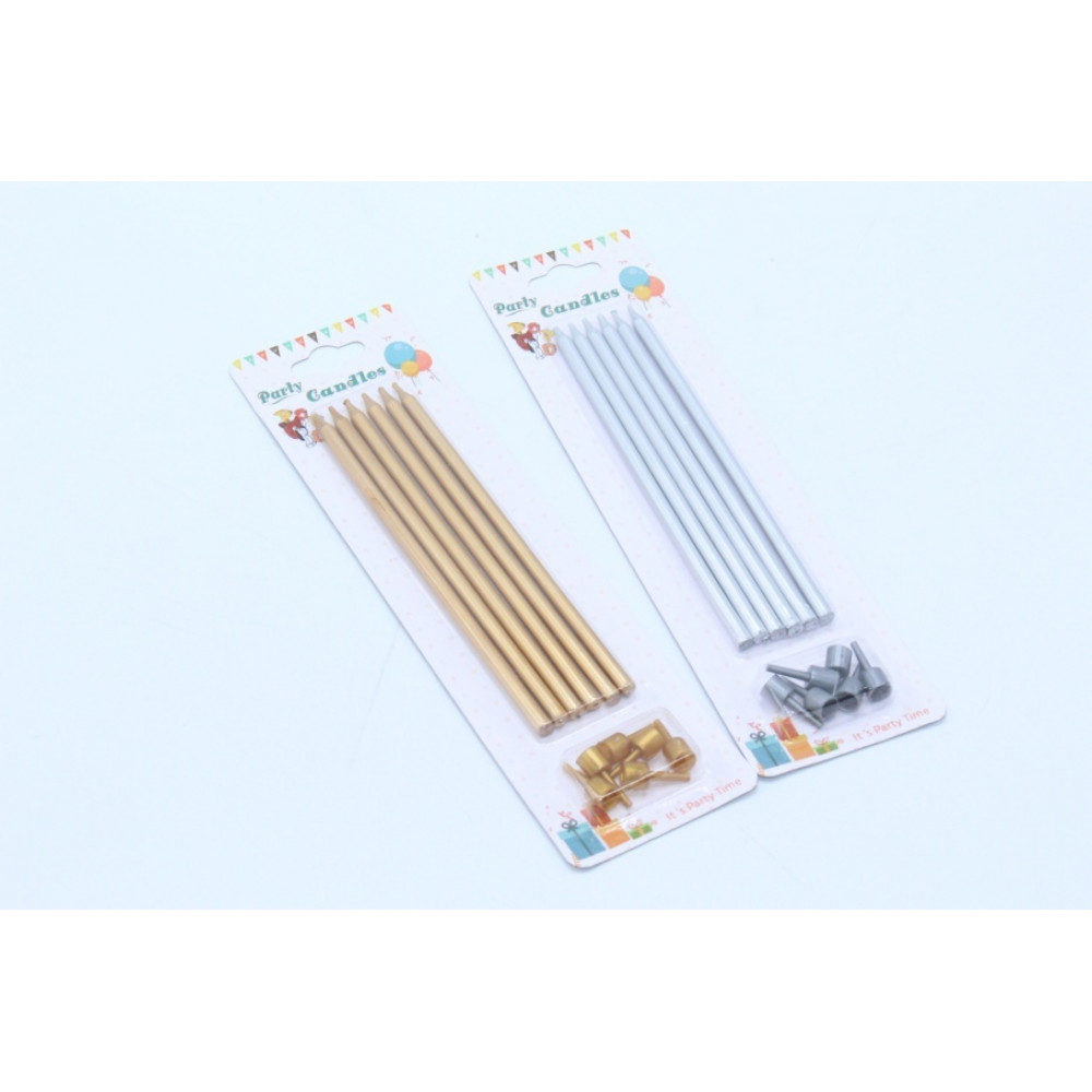 Մոմ ծննդյան լիստով, 6հ-ոց մատիտ արծաթե և ոսկե երանգներով