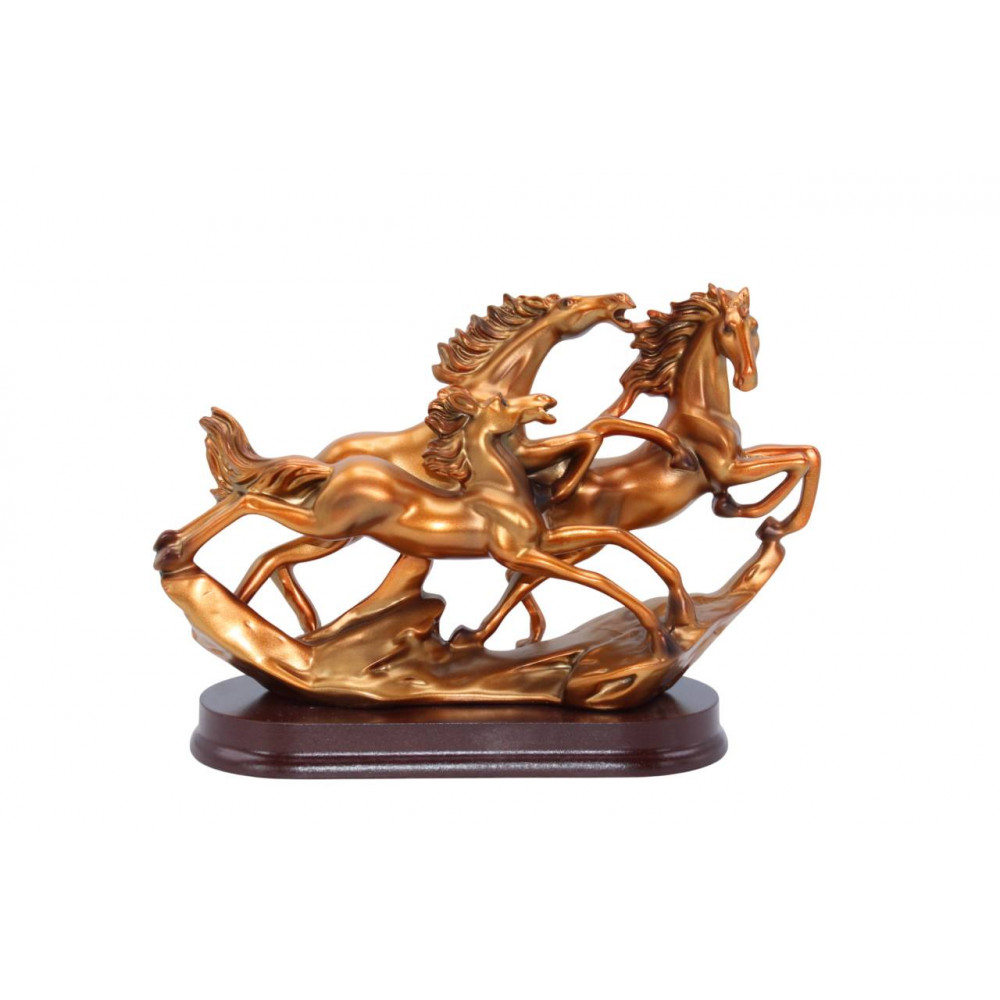 Հուշանվեր արձանիկ ձի 38սմ-ոց երեք գույնային երանգով 38*12*25սմ