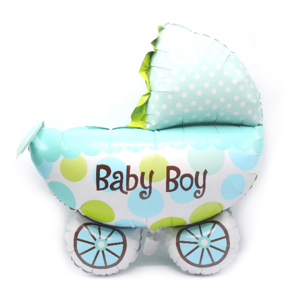 փուչիկ ֆոլգա 12հ-ոց Baby Girl & Baby Boy սայլակ մեծ /BALLOON 72*78cm