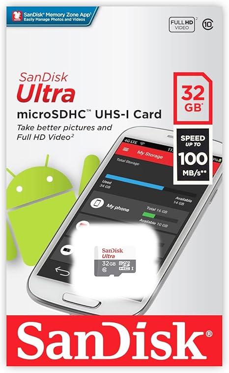32GB SanDisk Micro SD Flash SDHC Memory Card
