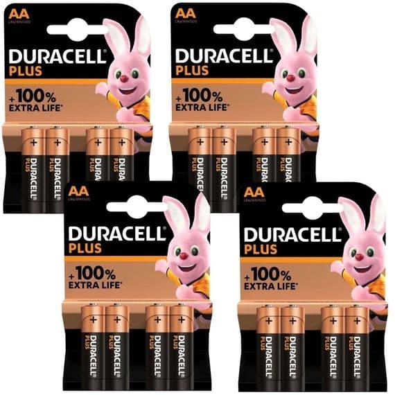 Duracell Plus AA Double A մարտկոցներ 4 հատ