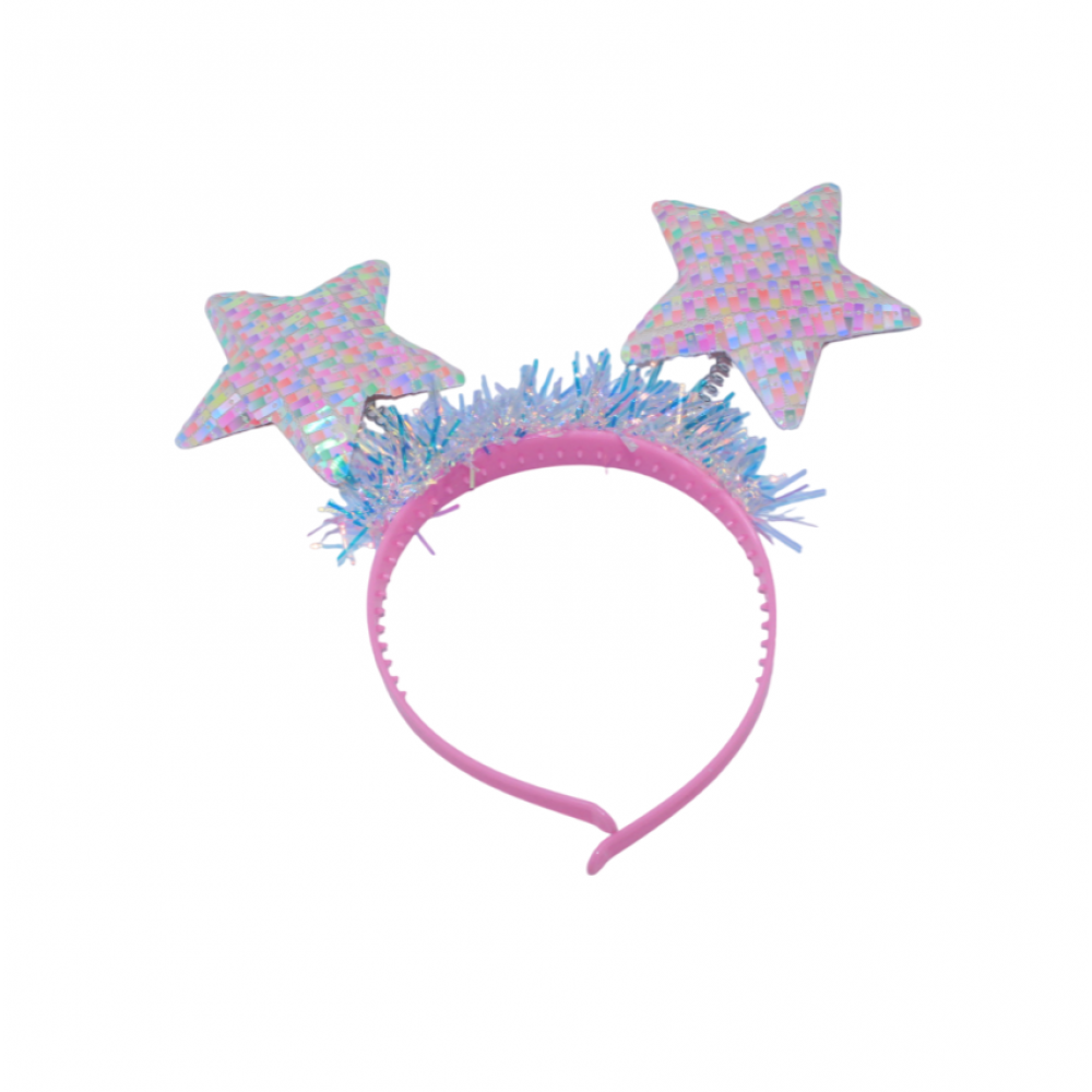 Տոնահանդեսային գլխազարդ 12հ-ոց փոփոխվող երկու երանգ աստղեր