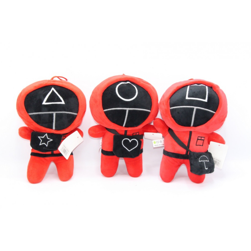 Փափուկ խաղալիք 23սմ-ոց Կաղամարի խաղը մուլտ հերոս մարդուկ 3ձև /23CM SOFT TOYS/ 23CM-B