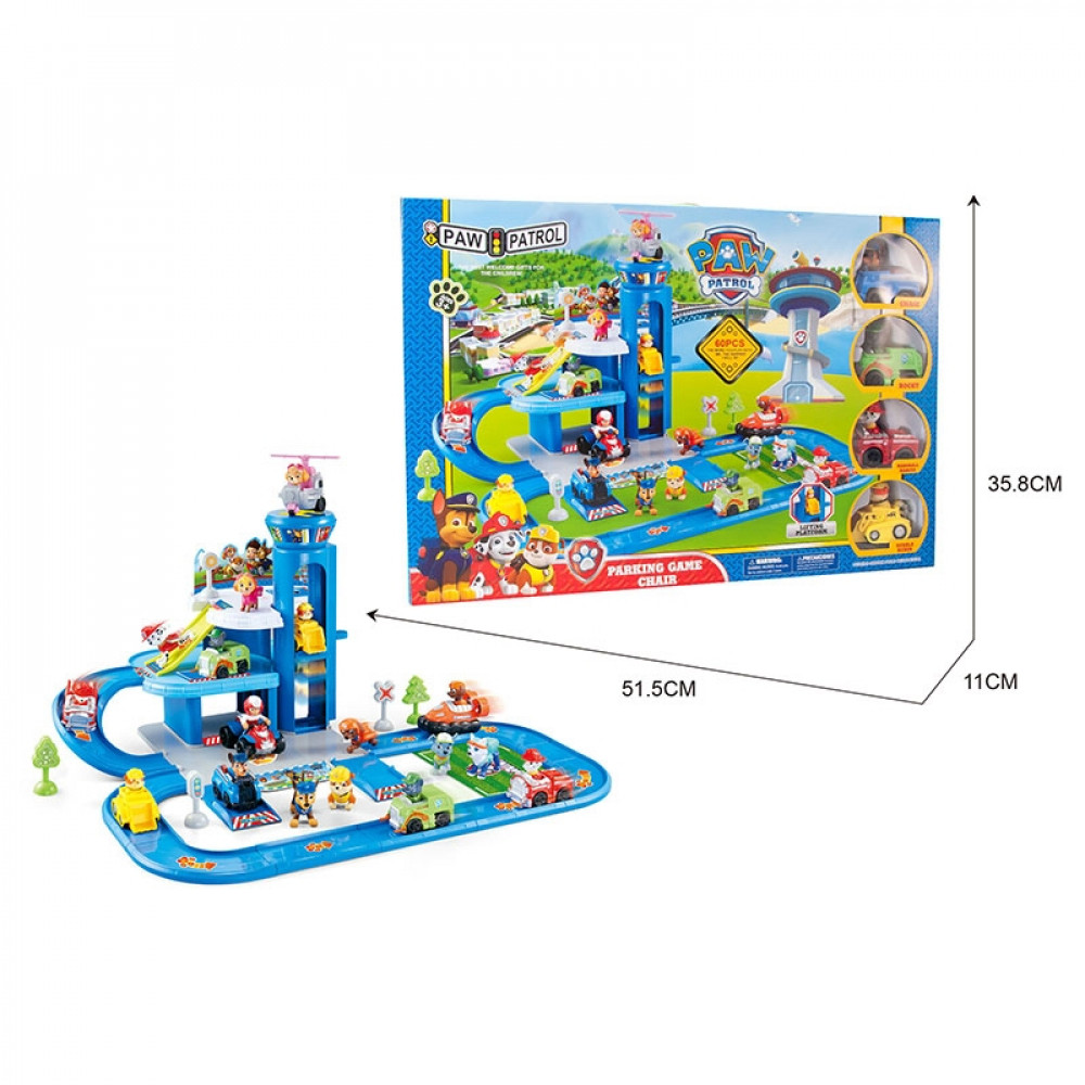 Խաղ մուլտիկացված ավտոկայանատեղի պարեկային շնիկներով