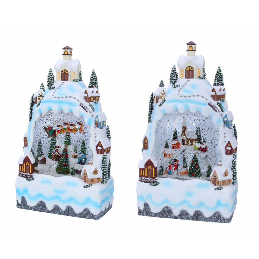 Սուրբ Ծննդյան հուշանվեր լապտեր էլ-սնուցմամբ USB + երաժշտությոն, ամանորյա զարդ