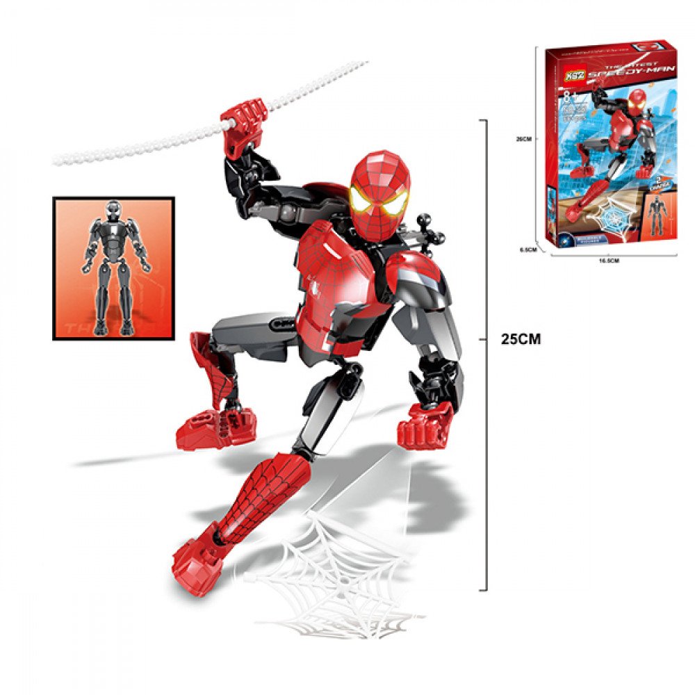 Խաղ լեգո տուփով Spider-man մարդուկ ռոբոտ