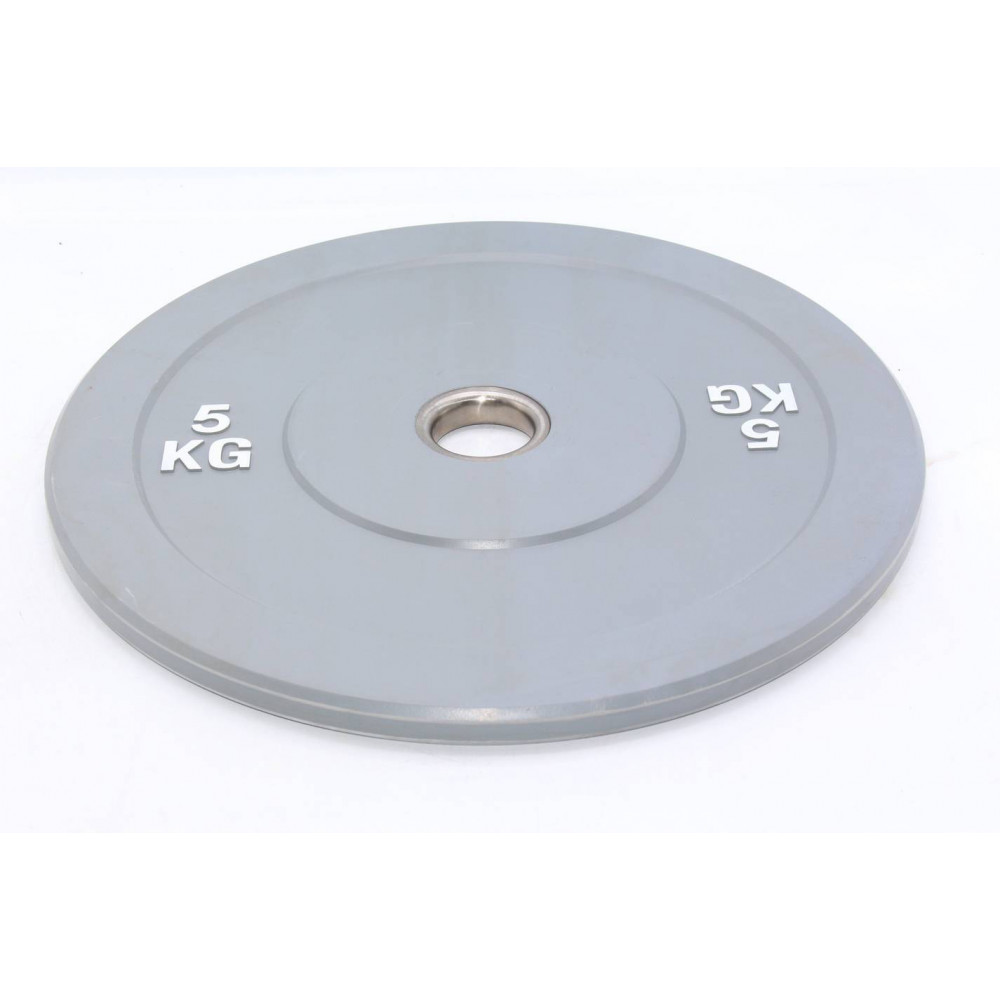 Մարմնամարզական ծանրաքար ռետինապատ սև սևով ամբողջական 5կգ-ոց քաշով