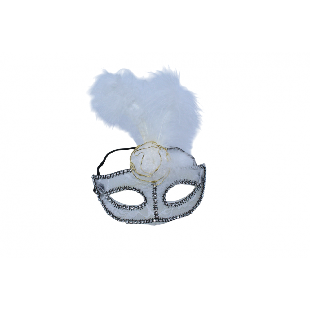 Տոնահանդեսային դիմակ աչքեր երկու գույնային փետուներով, 12հ-ոց փաթեթ