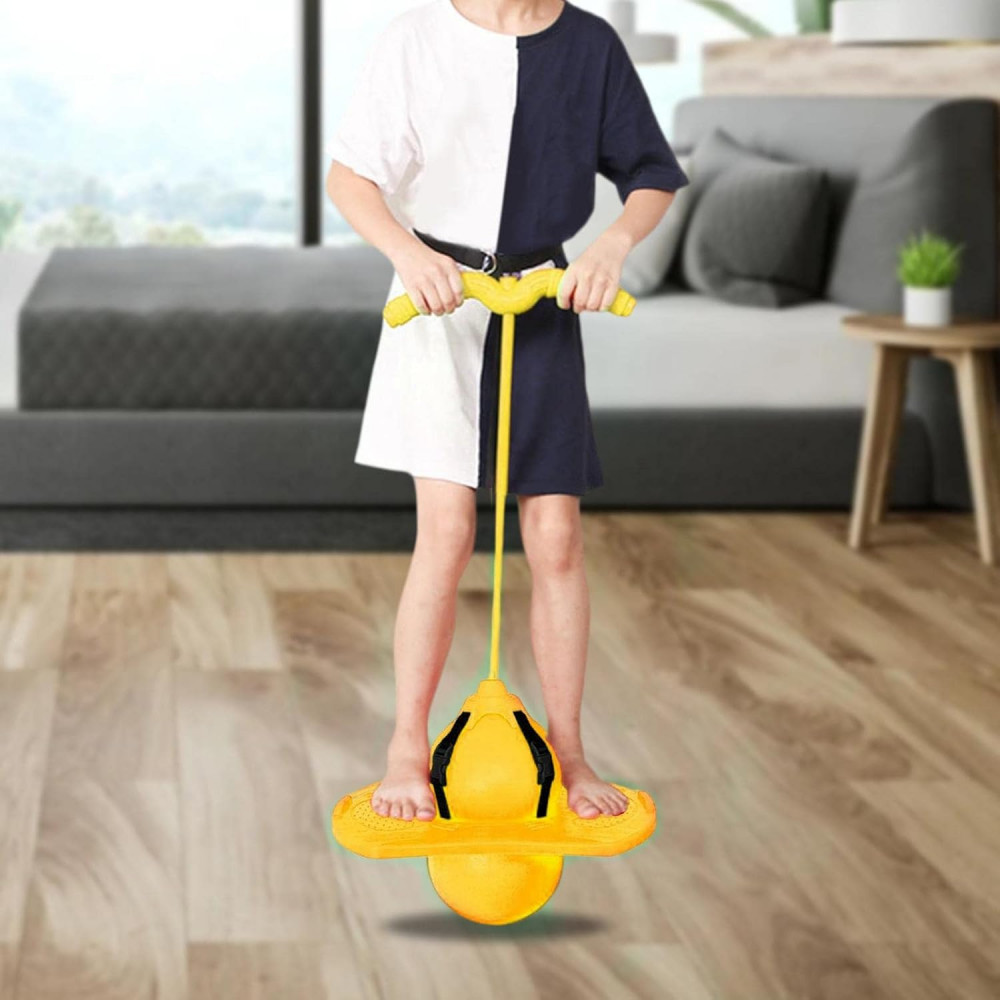 Մանկական մարմնամարզական և ցատկոտման գնդակ, ոտքատեղի և ձեռքի բռնակի հենակով