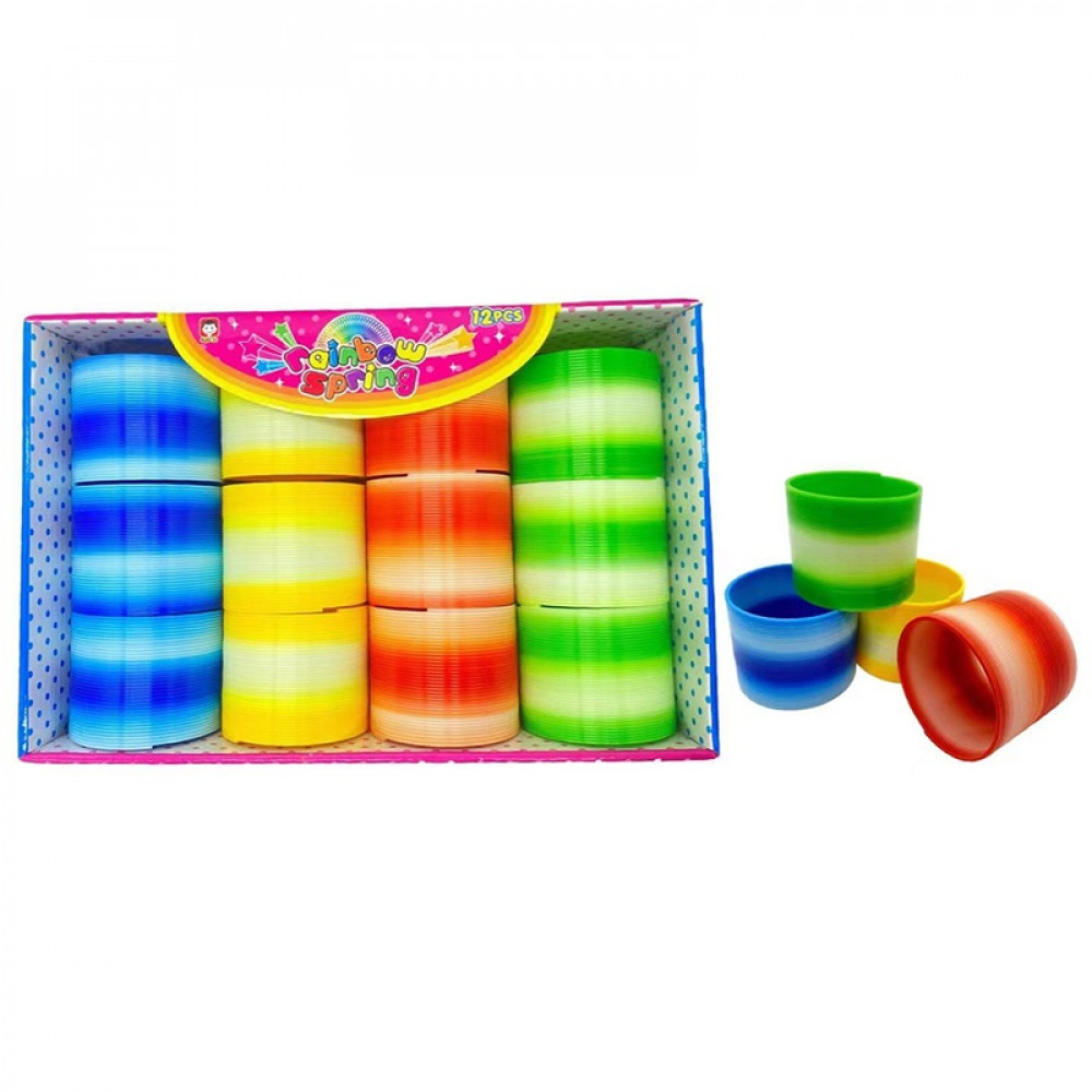 Խաղ զսպանակ 12հ-ոց տուփով ծիածան 4երանգ