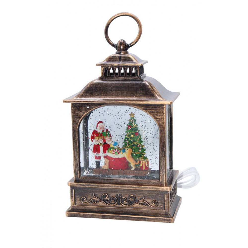 Սուրբ Ծննդյան հուշանվեր լապտեր էլ-սնուցմամբ USB + երաժշտությոն, ամանորյա զարդ