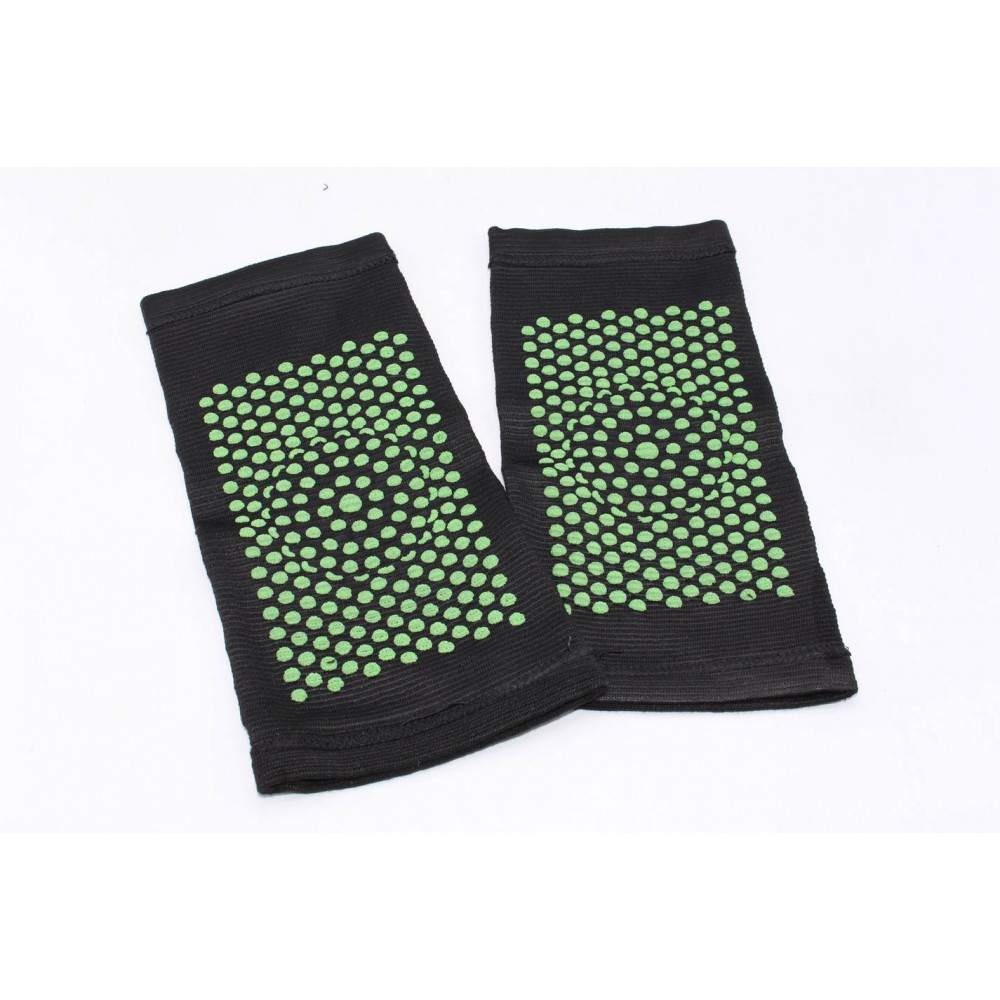 Մարմնամարզական երկողմանի ծնկի պաշտպանիչ, գույնը սև և մոխրագույն 2հ-ոց կետային