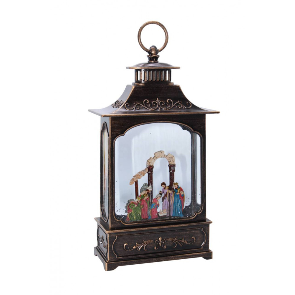 Սուրբ Ծննդյան հուշանվեր լապտեր էլ-սնուցմամբ USB + երաժշտությոն, ամանորյա զարդ