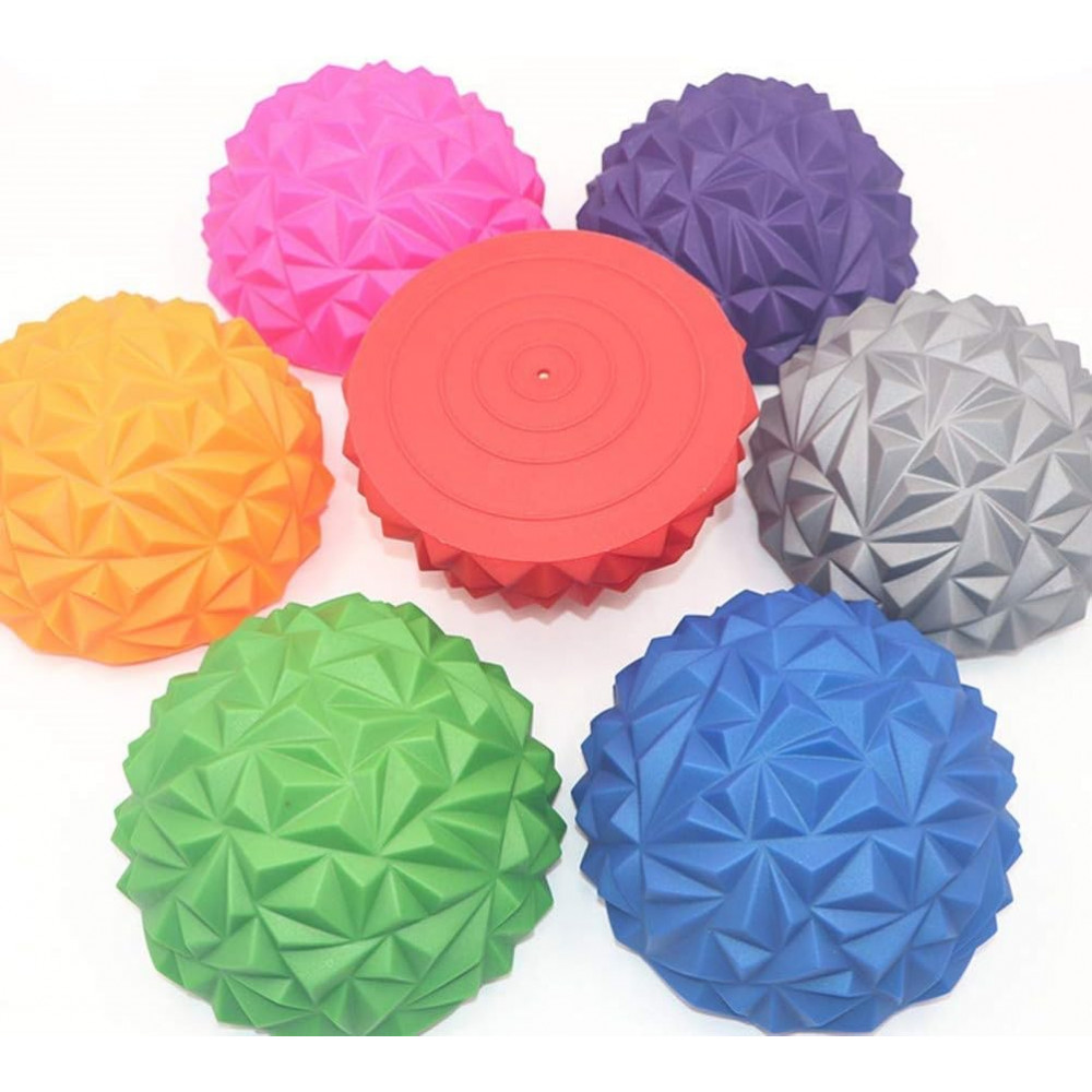 Գնդակ մերսման կիսակոր 16սմ-ոց 260գր-ոց, անհարթ խոշոր փշերով գնդակ, 6-գույն