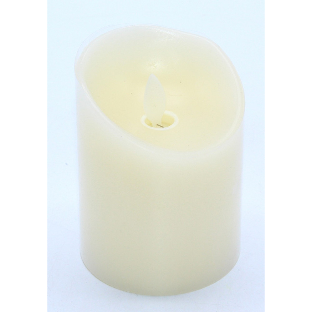 Մոմ 1հ-ոց տուփով պլաստիկ, էլ․մարտկոցով սնուցմամբ տաք լույս (պարաֆին) դեկոր 7.5*10սմ