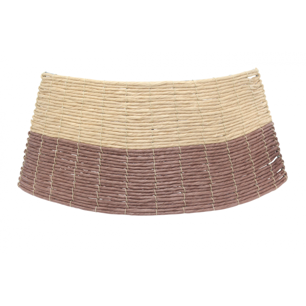 Ամանորյա տոնածառի ոտքի զարդարման կիսակոր շրջանակ 50*24*65սմ PP նյութից, երկգույն