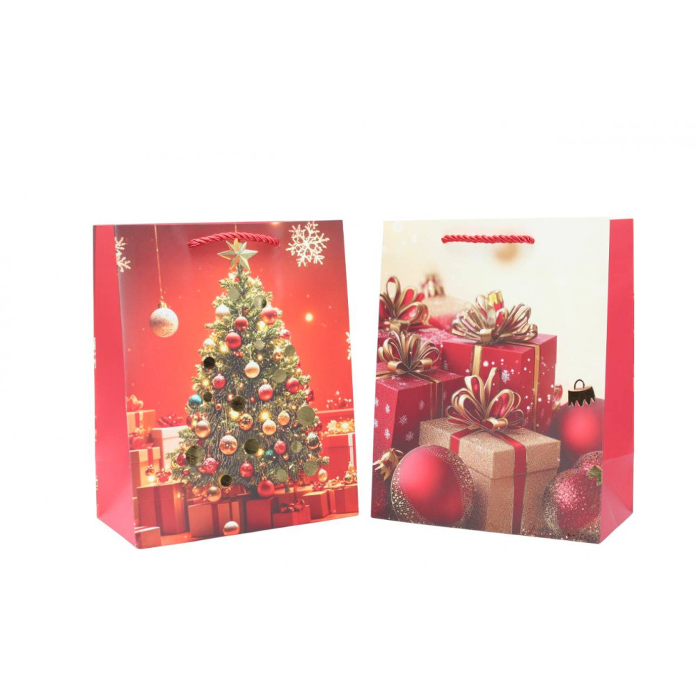 Թղթե նվերի տոպրակ 12հ-ոց 4ձև 4-գույն 26*10*32սմ