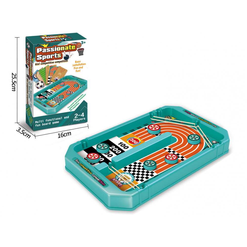 Խաղ մանկական մրցակցային 6-ը 1-ում փոքր ձեռքի իր խաղադաշտով փոփոխական