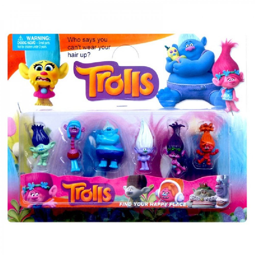 Խաղալիք մուլտ կերպար 6հ-ոց թզուկներ Trolls