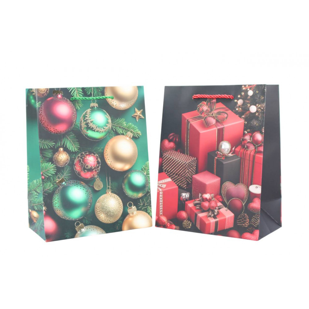 Թղթե նվերի տոպրակ 12հ-ոց 4ձև 4-գույն 26*10*32սմ