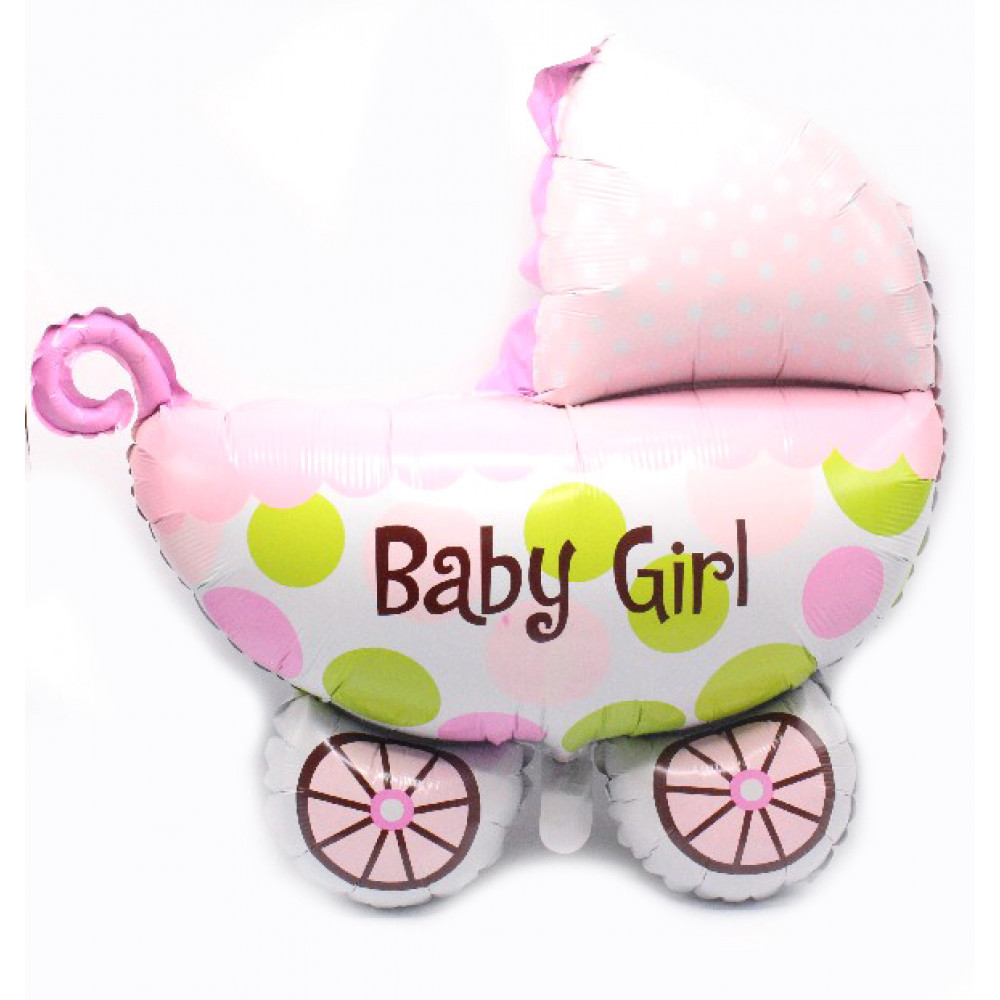 փուչիկ ֆոլգա 12հ-ոց Baby Girl & Baby Boy սայլակ մեծ /BALLOON 72*78cm