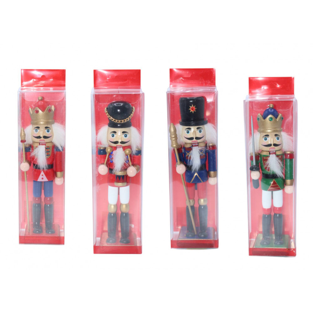 Սուրբ Ծննդյան փայտե մարդուկներ (Щелкунчик) 1հ-ոց տուփով, 18սմ-ոց ամանորյա զարդ