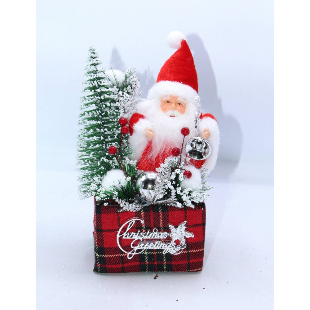 Սուրբ Ծննդյան զարդարանք 20*10սմ, ձմեռ պապով