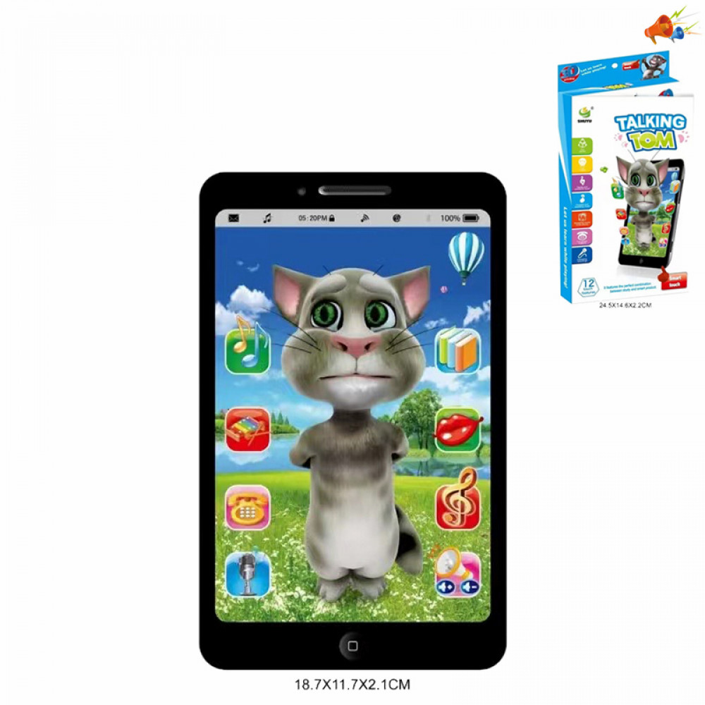 Խաղալիք IPAD սենսոր էլ-սնուցմամբ 3D Tom կատու խոսող ուսուցանող անգլերեն լեզվով