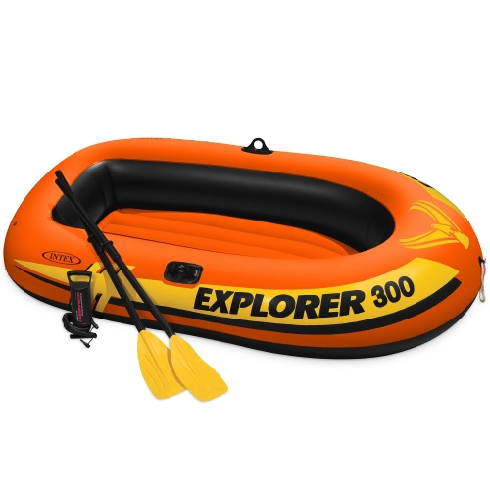 Փչովի նավակ իր հավաքածույով INTEX - Explorer-300 трехместная 211*117*41см