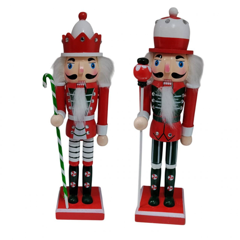 Սուրբ Ծննդյան փայտե մարդուկներ (Щелкунчик) 1հ-ոց տուփով, 25սմ-ոց ամանորյա զարդ