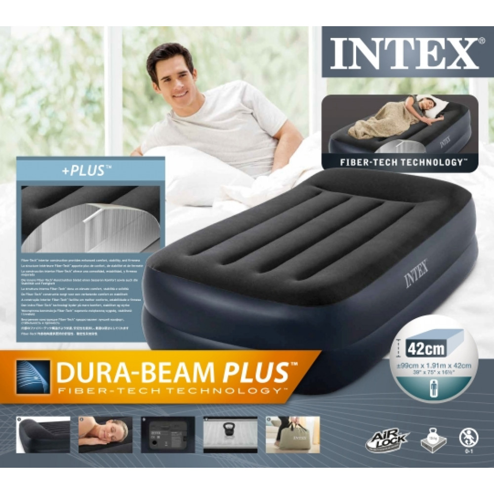 Փչովի մահճակալ INTEX 99х191х42սմ