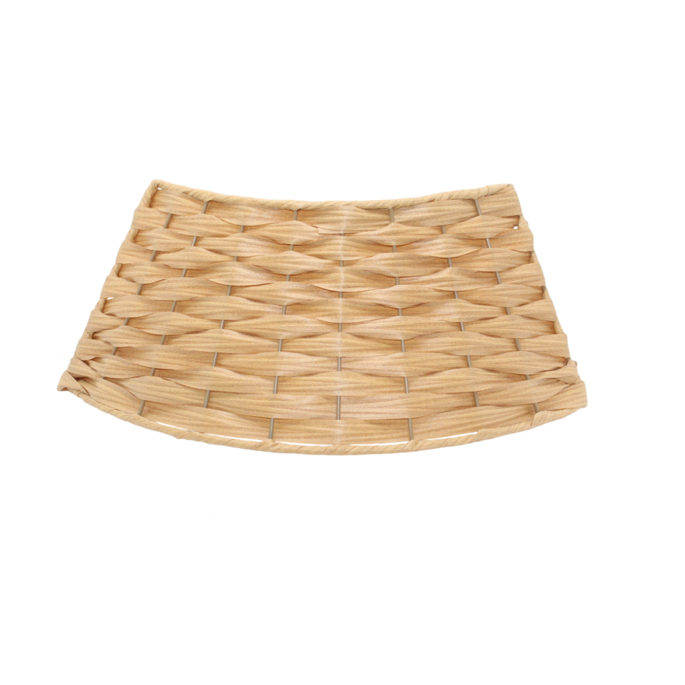 Ամանորյա տոնածառի ոտքի զարդարման կիսակոր շրջանակ 40*58*18սմ PP նյութից, հողագույն դեղին