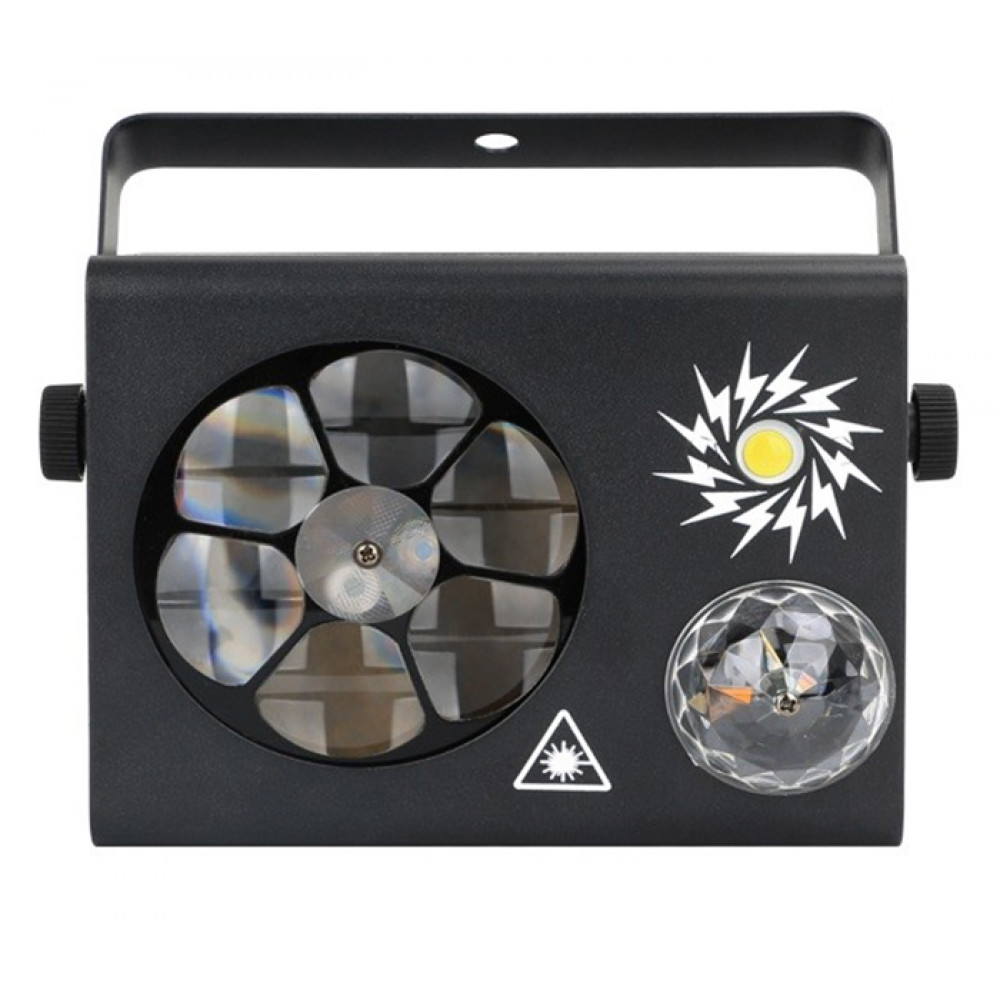 Լեդ լուսատու առաստաղի, լույսային խաղային ցոլքեր. լազեր 4-ը-1ում