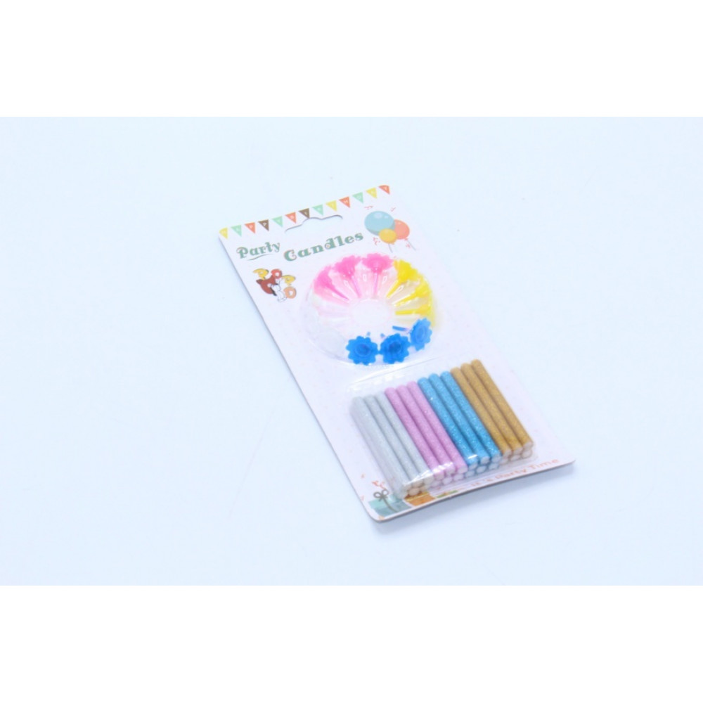 Մոմ ծննդյան լիստով, 24հ-ոց փոքր մատիտ գույնզգուն երանգներով