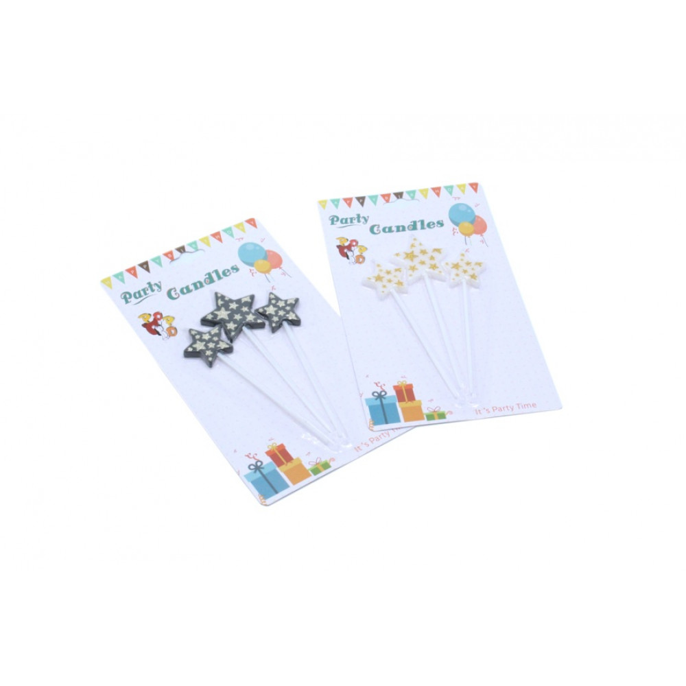 Մոմ ծննդյան լիստով, 3հ-ոց աստղ երկու երանգ