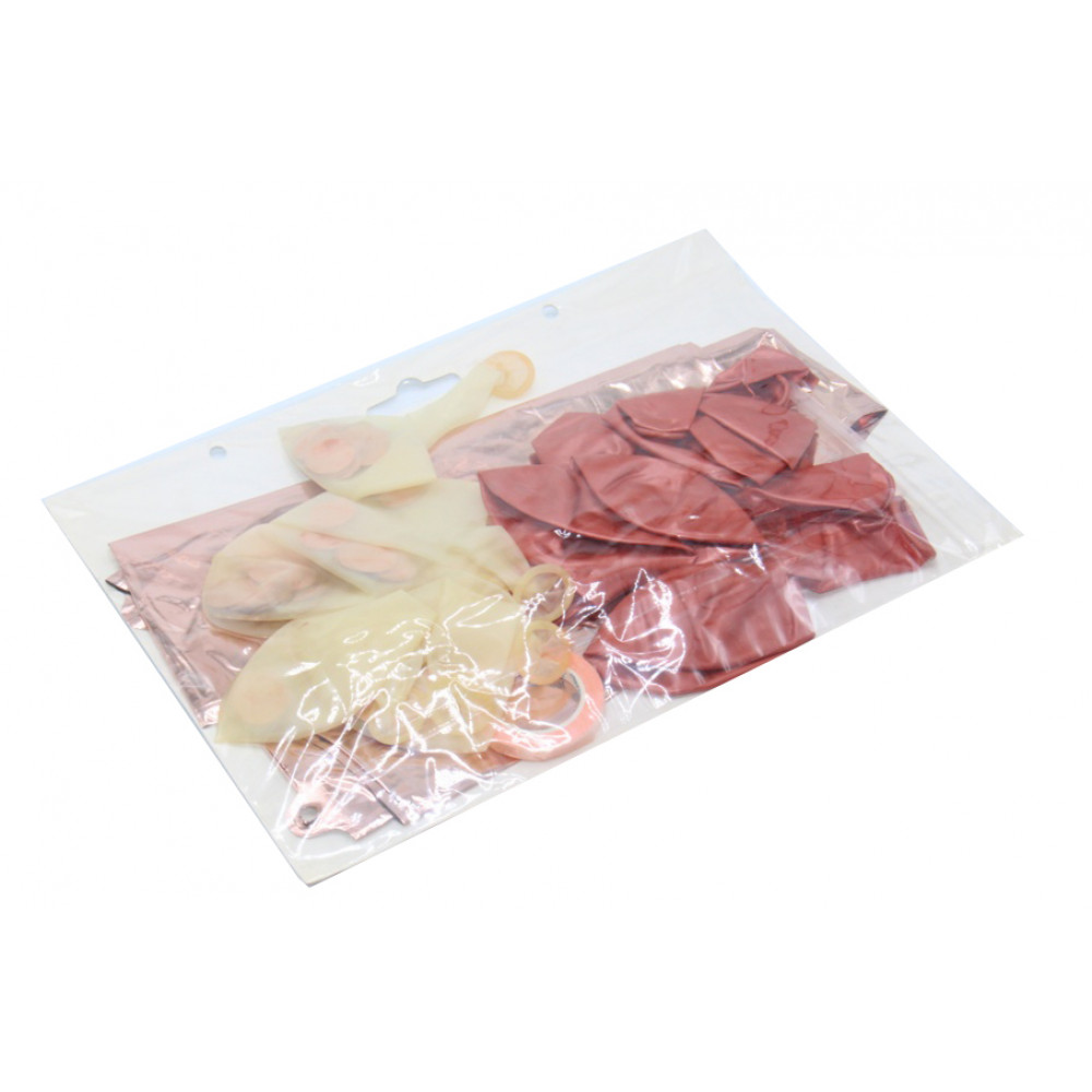 Փուչիկ թիվ իր փուչիկների հավաքածույով 1+12 (ռոզ գոլդ)