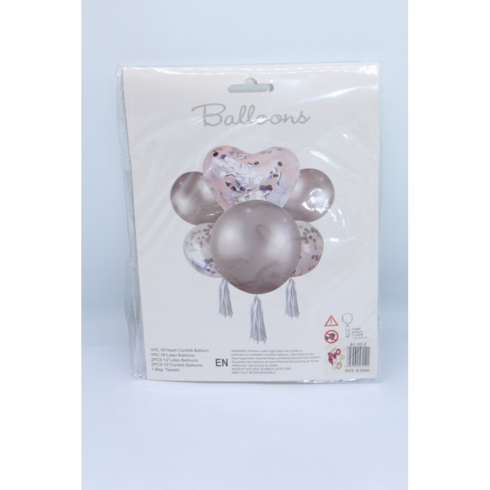 Փուչիկ 10հ-ոց փաթեթավորմամբ, երկու գույնային համադրությամբ, 6գույն