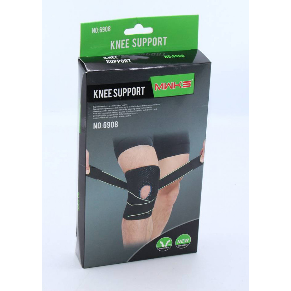 Մարմնամրզական պաշտպանիչ ծնկի, գույնը սև + երանգներով իր ձգման գոտիով1հ-ոց