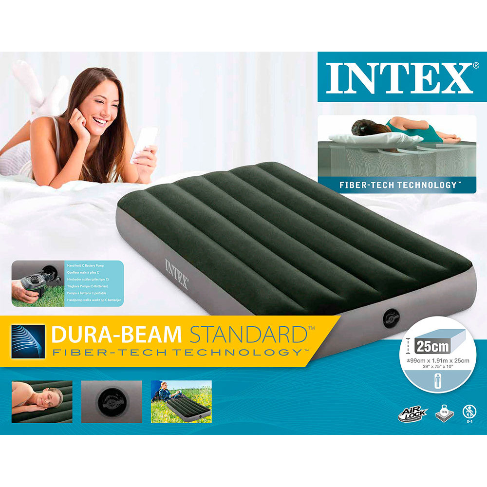 Փչովի մահճակալ INTEX 99х191х25սմ