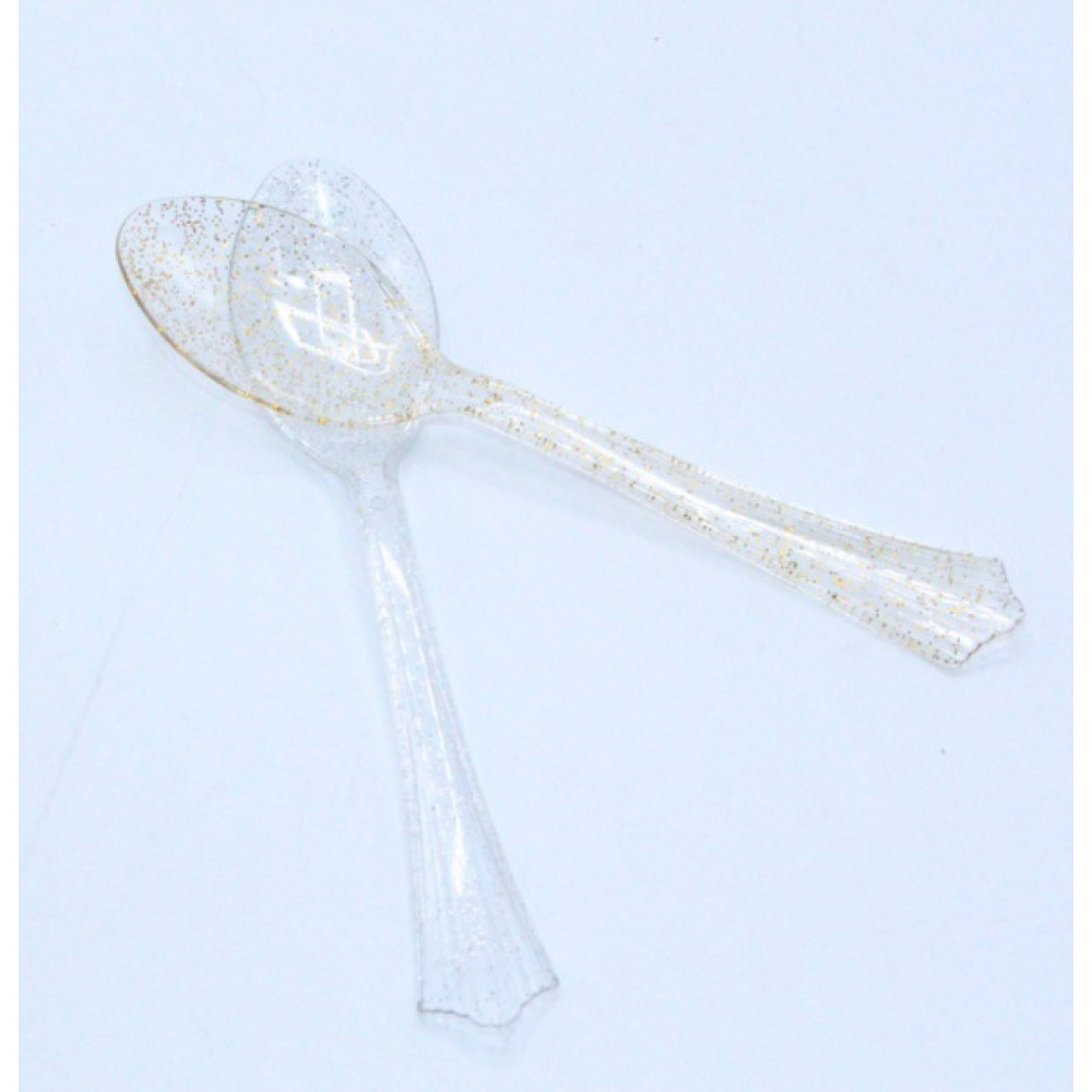 Գդալ 12հ-ոց ոսկե,մեկ անգամյա օգտագործման