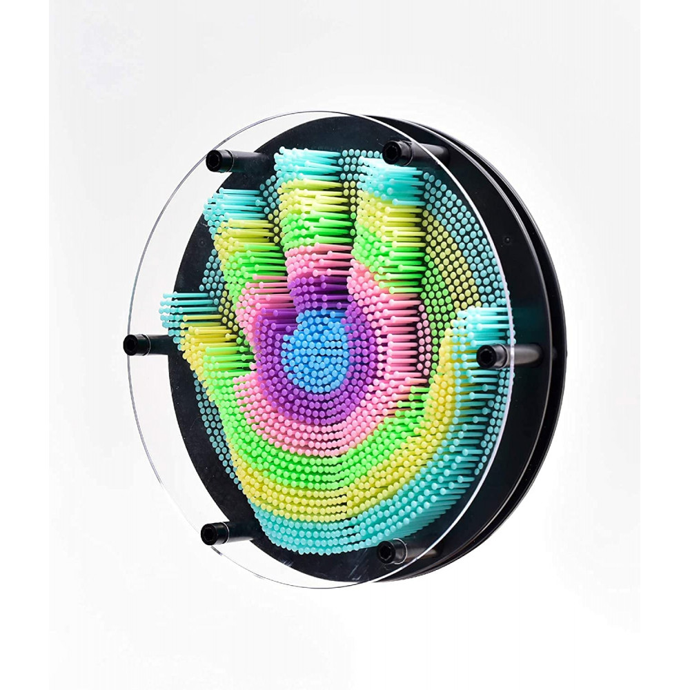 Արտապատկերող պլ․ ասեղներով խաղ 20*5,5սմ-ոց շրջանաձև, ծիածանի գույներ