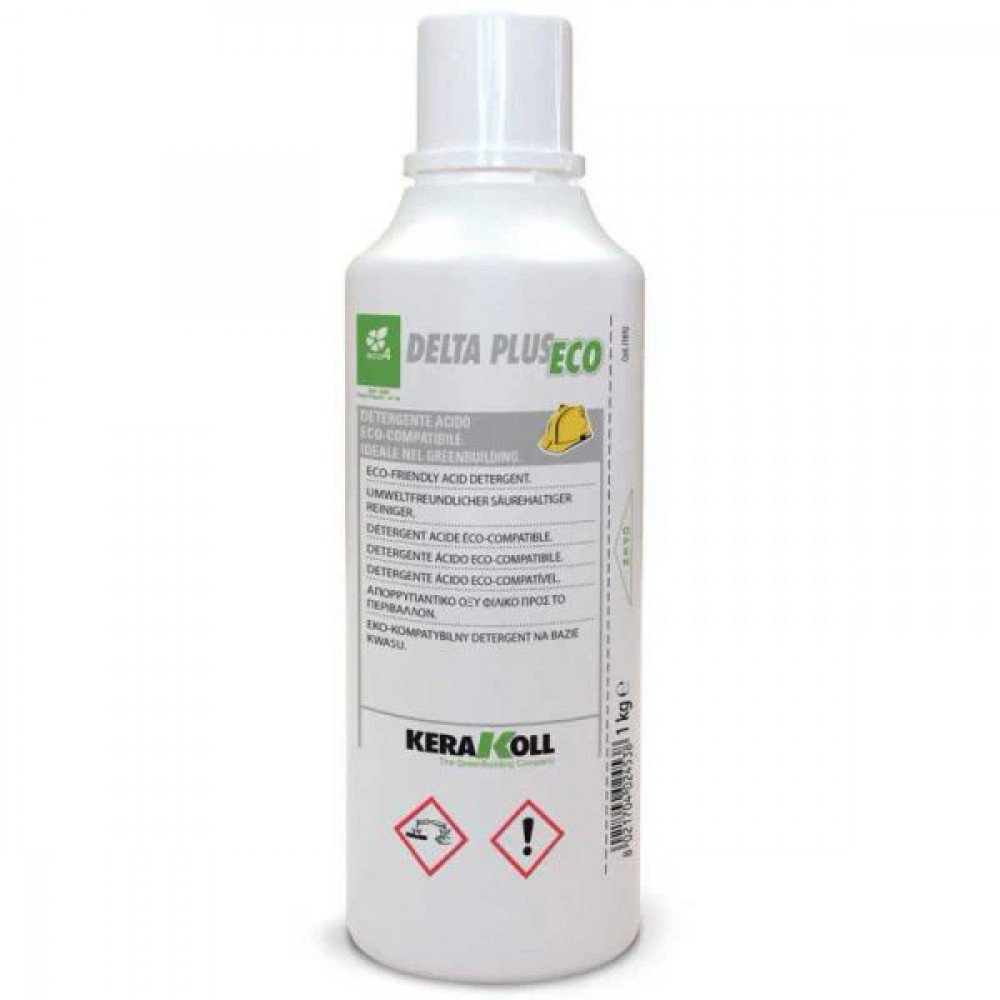 Kerakoll Delta Plus Eco 1 կգ , էկոլոգիապես մաքուր ջրային հիմքով թթվային լվացող միջոց՝ նստվածքները մաքրելու համար