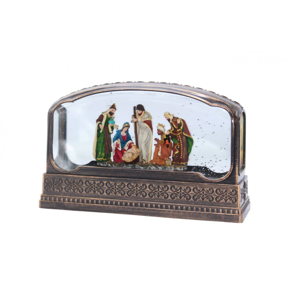 Սուրբ Ծննդյան հուշանվեր լապտեր էլ-սնուցմամբ USB + երաժշտությոն, ամանորյա զարդ