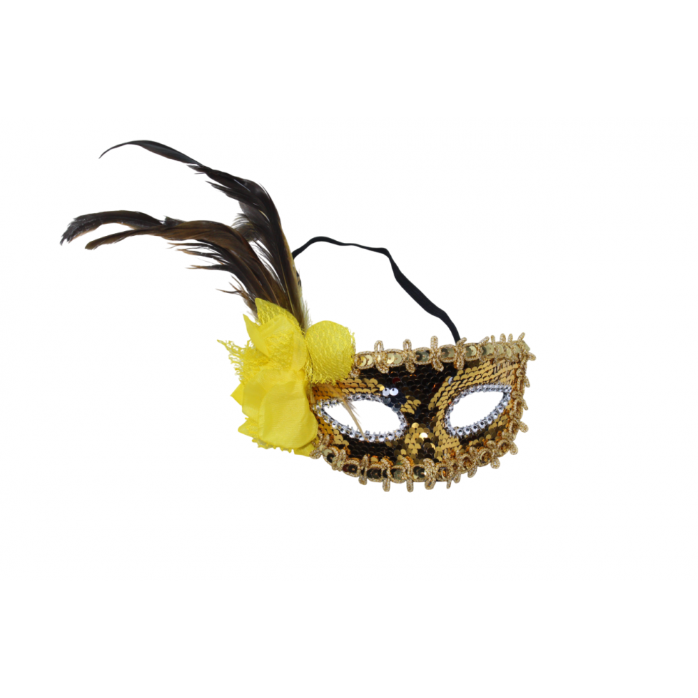 Տոնահանդեսային դիմակ փետուներով, 12հ-ոց փաթեթ