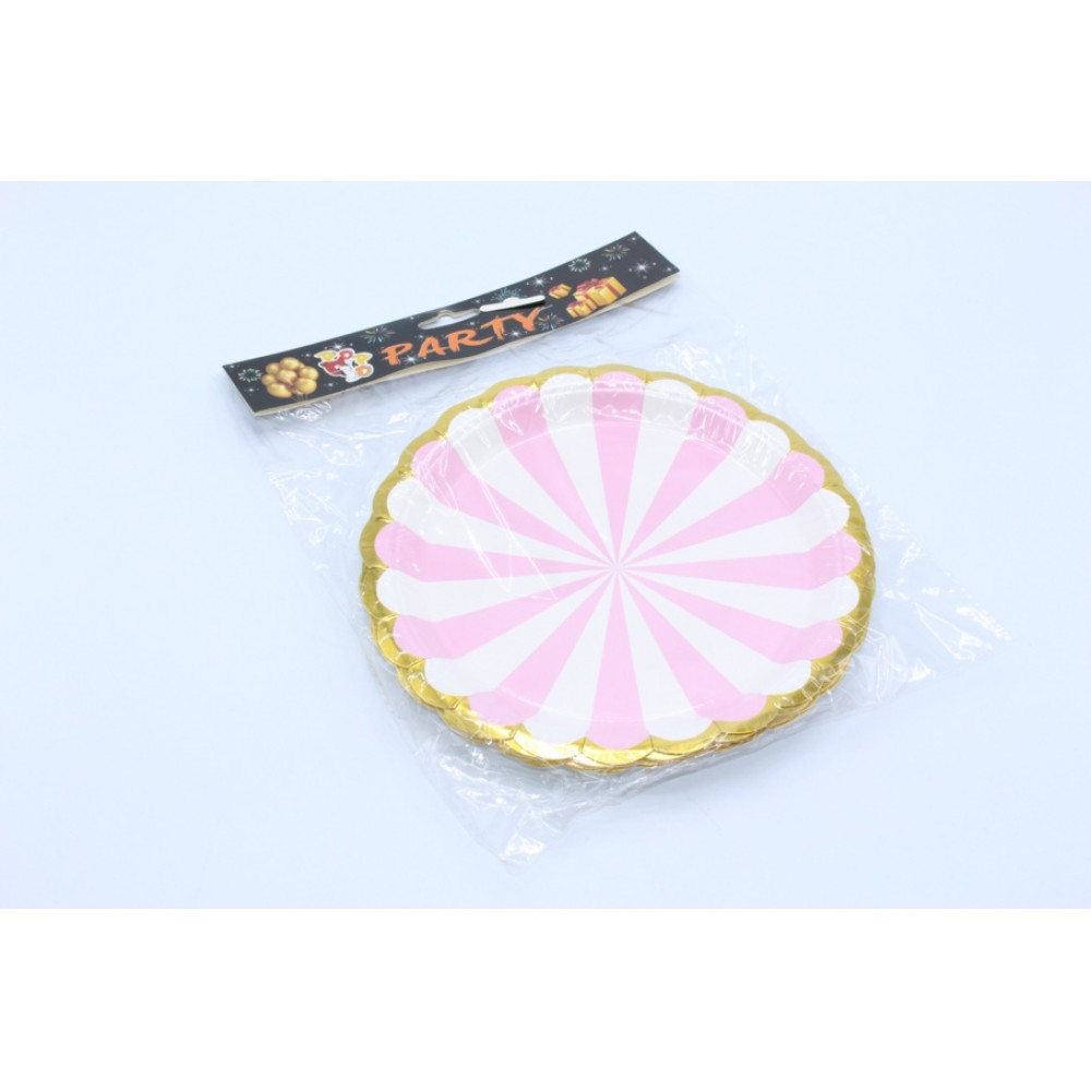 Թղթե ափսե 9" 10հ-ոց փաթեթավորմամբ չորս գույն